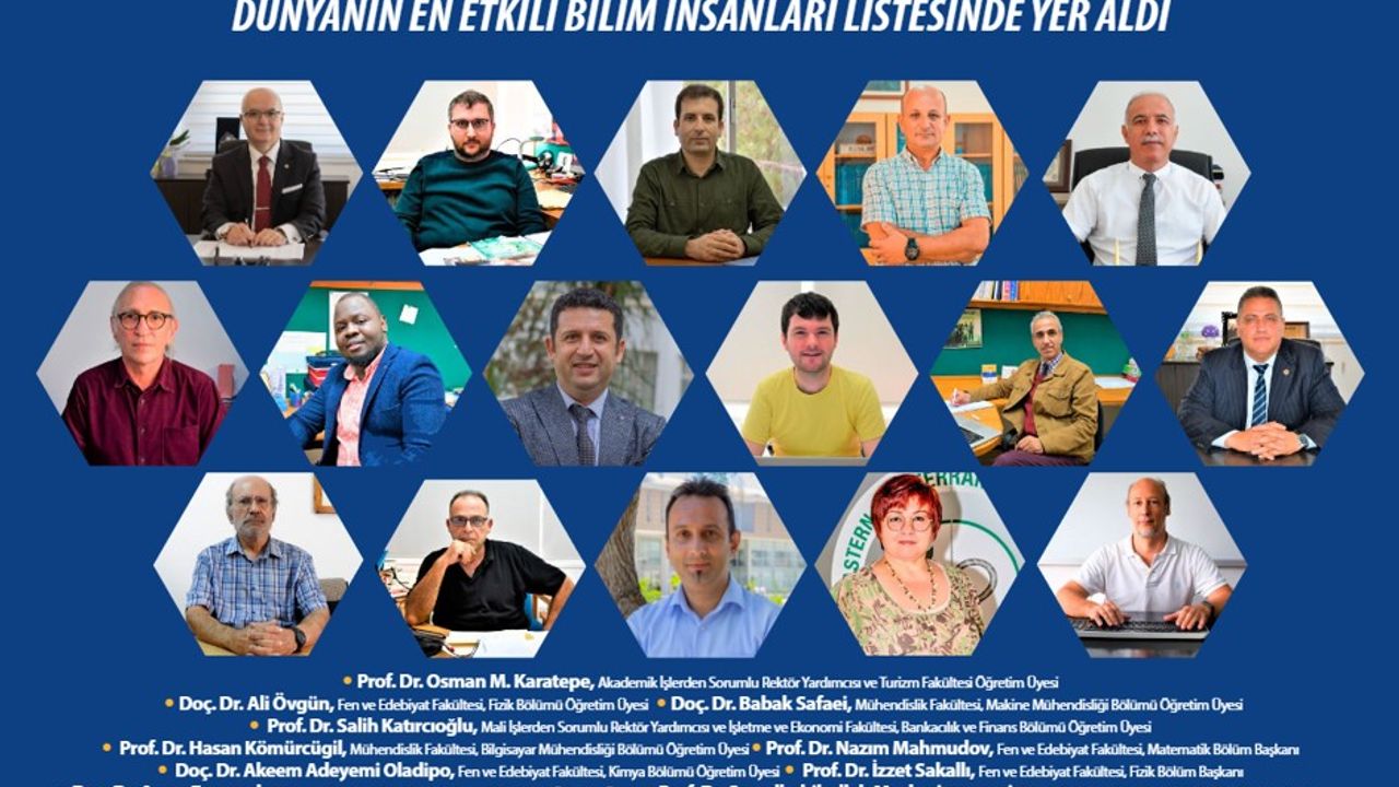 DAÜ’den 16 akademisyen Stanford Üniversitesi’nin araştırmasında “Dünyanın En Etkili Bilim İnsanları” listesinde yer aldı