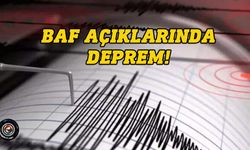 Baf açıklarında 4,2 büyüklüğünde deprem meydana geldi