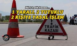 Dün ve Bugün 4 trafik kazası meydana geldi