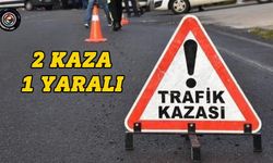 İki trafik kazası: Bir kişiye yasal işlem