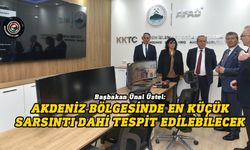 Üstel, KKTC Deprem İzleme ve Değerlendirme Merkezi'ni ziyaret etti