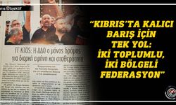 Maviş: Müzakerelerdeki belirsizliğe rağmen barış ve çözüme olan inanç sürüyor