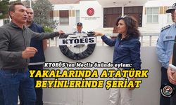 KTOEÖS Meclis önünde eylem yaptı