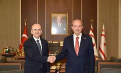 Cumhurbaşkanı Tatar, Mehmet Şimşek’i kabul etti