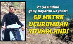 Kayalar Aşıklar Tepesi’de bir araç uçuruma yuvarlandı