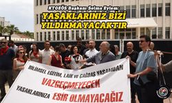 Disiplin Tüzüğü’ne karşı Başbakanlık önünde basın açıklaması...