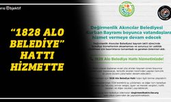 Değirmenlik Akıncılar Belediyesi’nin bayram boyunca hizmetleri sürecek