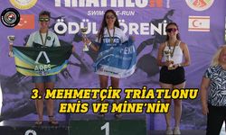 Mehmetçik’te bu yıl üçüncü kez  triatlon yarışı gerçekleşti