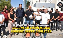 EL-SEN, KIB-TEK önünde basın açıklaması yaptı