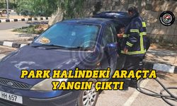 Lefkoşa'da araç yangını!