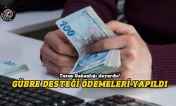 Gübre desteği ödemeleri yapıldı