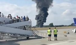 Londra Southend Havalimanı’nda küçük uçak düştü