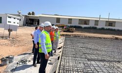 Çavuş, Güzelyurt soğuk hava deposu inşaatını yerinde inceledi