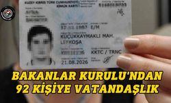 Bakanlar Kurulu'ndan 92 kişiye vatandaşlık