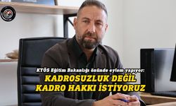 KTÖS Eğitim Bakanlığı önünde eylem yapıyor