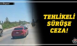 Tehlikeli sürüş yapan sürücü Girne trafik ekipleri tarafından rapor edildi