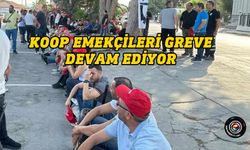 Koop emekçileri greve devam ediyor