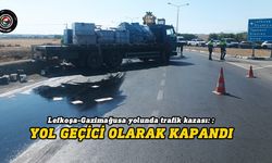 Lefkoşa-Gazimağusa yolunda trafik kazası...