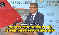 Üstel, Girne Doğu Çevre Yolu 1. etap yol yapımı başlama törenine katıldı