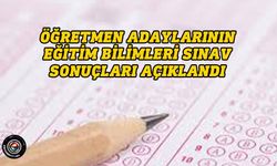 Eğitim Bilimleri Testine 1488 aday katıldı