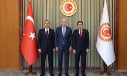 Kurtulmuş, Yerlikaya ile Oğuz'u kabul etti