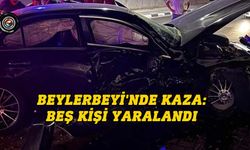 Beylerbeyi'nde meydana gelen kazada beş kişi yaralandı
