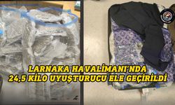 Larnaka Havalimanı’nda 24,5 kilo uyuşturucu ele geçirildi