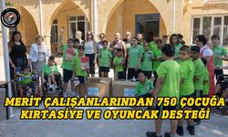 Merit çalışanlarından 750 çocuğa kırtasiye ve oyuncak desteği