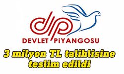 3 milyon TL kazanan talihli ikramiyesini aldı