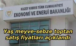 Ekonomi ve Enerji Bakanlığı, yaş sebze-meyve toptan satış fiyatlarını açıkladı