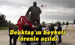 Denktaş’ın 99’uncu yaş günü anısına yaptırılan heykeli törenle açıldı