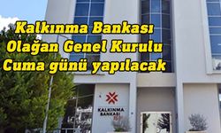 Kalkınma Bankası Genel Kurul Toplantısı yapılacak