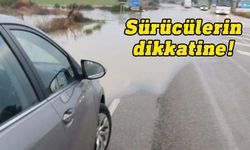 Yollarda oluşan su birikintilerine dikkat!