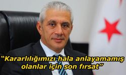 Taçoy: “Egemenliğimiz de vardır, bağımsızlığımız da, kendi devletimiz de”