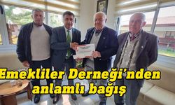 Emekliler Derneği Lefke Şubesi'nden Cengiz Topel Hastanesi’ne bağış