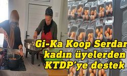 Gi-Ka Koop Serdarlı kadın üyeler KTDP için lokma satışı yapıyor