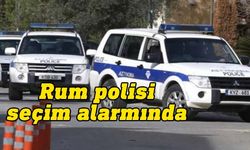 Güney'de Rum polisi başkanlık seçimi için alarma geçti