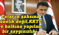 Bakan Oğuz Tatar'a yönelik yapılan saldırıyı kınadı