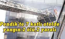 İstanbul Pendik'te 7 katlı bir otelde yangın çıktı