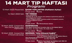 Tıp Haftası etkinlikleri 13-18 Mart tarihleri arasında yapılacak