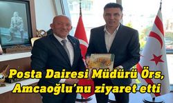 Posta Dairesi Müdürü Örs’ten, Amcaoğlu'na nezaket ziyareti