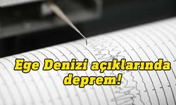 Ege Denizi'nde 4,5 büyüklüğünde deprem meydana geldi