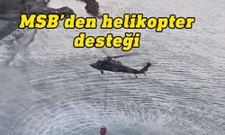 Türkiye Milli Savunma Bakanlığı'ndan Yeşilırmak'taki yangına helikopter desteği