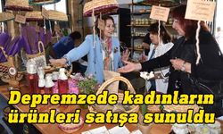 Depremzede kadınların ürünleri Gİ-KA Koop İstasyon’da satışa sunuldu