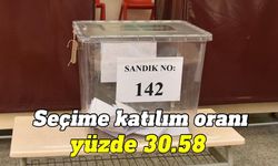 Seçime katılım oranı saat 18.00 itibarıyla yüzde 30.58 olarak açıklandı