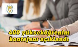 YÖK’ün KKTC için belirlediği 400 yükseköğrenim kontenjanı açıklandı