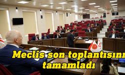 Meclis Genel Kurulu tatilden önceki son toplantısını yaptı