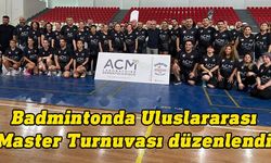 Badmintonda Uluslararası Master Turnuvası düzenlendi