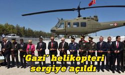 20 Temmuz Barış Harekatı’nda yer alan helikopter “Gazi” Yavuz Çıkarma Plajı’nda sergileniyor