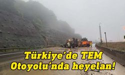 Türkiye’de heyelan nedeniyle TEM Otoyolu'nun Ankara-İstanbul güzergahı trafiğe kapatıldı